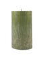 Palmu vaska cilindrs 9,5x17 cm gaiši zaļš cena un informācija | Sveces un svečturi | 220.lv