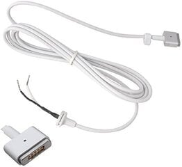 Кабель питания Apple Magsafe 2 DC для Mcbook AIR/PRO, Т-образный, 1,7 м, белый цена и информация | Кабели и провода | 220.lv