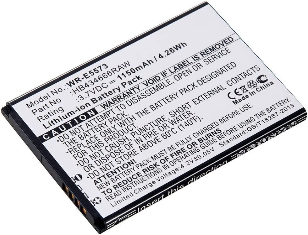 Akumulators modemam Huawei E5573 HB434666RBC 1150mAh cena un informācija | Baterijas | 220.lv