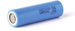 Аккумулятор Samsung INR21700-50E 4900mAh - 9,8 А - 1 шт. цена и информация | Батарейки | 220.lv