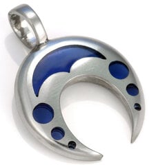 Bico "Lunaray" mazie caurspīdīgie zilie sveķi un metāla kulons (BTS20 zils) cena un informācija | Kaklarotas | 220.lv