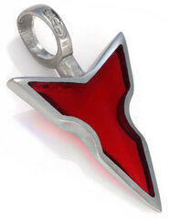 Маленькая прозрачная подвеска Bico "Mullispear" из красной смолы и металла (BTS25 Red) цена и информация | Украшения на шею | 220.lv