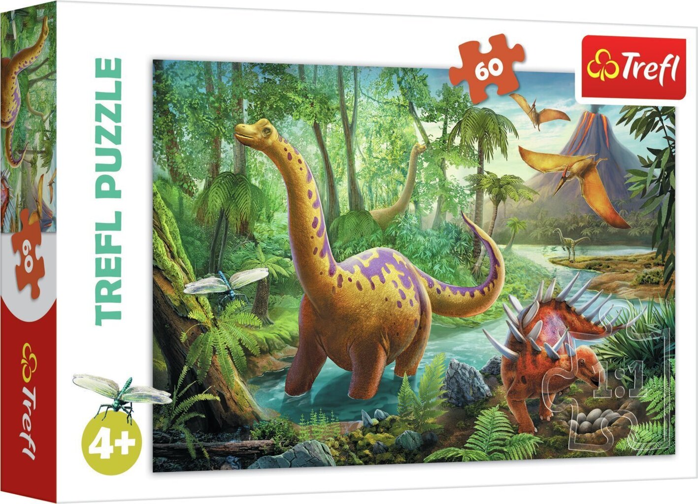 TREFL Puzle 60 Dinozauri цена и информация | Puzles, 3D puzles | 220.lv