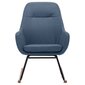 vidaXL šūpuļkrēsls, zils audums cena un informācija | Atpūtas krēsli | 220.lv
