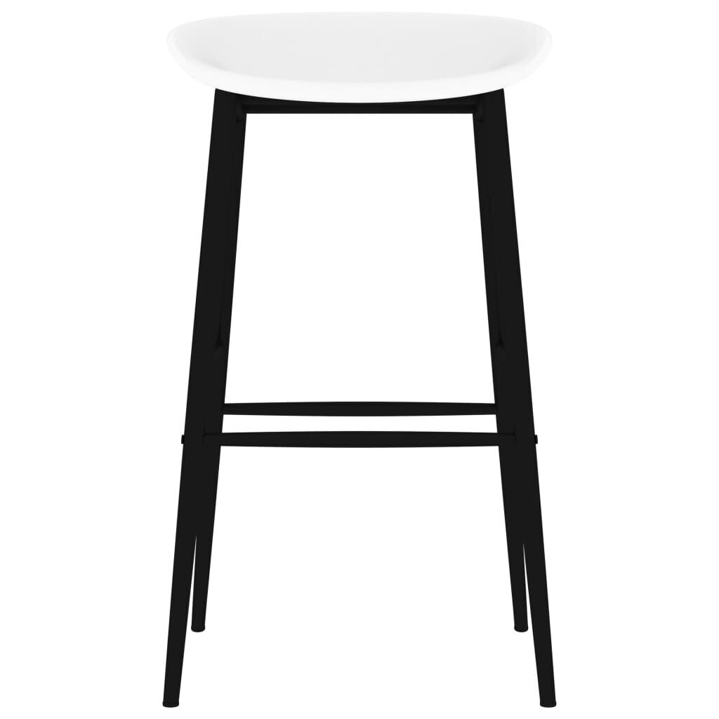 vidaXL bāra krēsli, 4 gab., balti cena un informācija | Virtuves un ēdamistabas krēsli | 220.lv