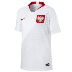 Bērnu sporta t-krekls Nike Stadium Home Junior Polish Team цена и информация | Рубашки для мальчиков | 220.lv