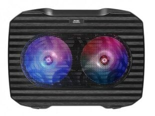 Охлаждающее основание для игрового ноутбука Mars Gaming MNBC0 RGB, чёрное цена и информация | Охлаждающие подставки и другие принадлежности | 220.lv