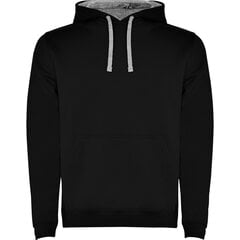 Hoodie jaka ar divu toņu kapuci URBAN SU1067, melna цена и информация | Мужские свитера | 220.lv