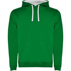 Hoodie худи с двухцветным капюшоном Urban SU1067 зеленый/белый цена и информация | Мужские свитера | 220.lv