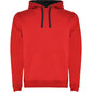 Hoodie hudijs jaka ar divu toņu kapuci URBAN SU1067. sarkans cena un informācija | Vīriešu džemperi | 220.lv
