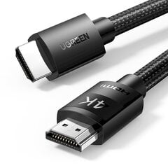 Ugreen HDMI 2.0 - HDMI 2.0 4K cable 1m black (HD119 30999) цена и информация | Кабели для телефонов | 220.lv