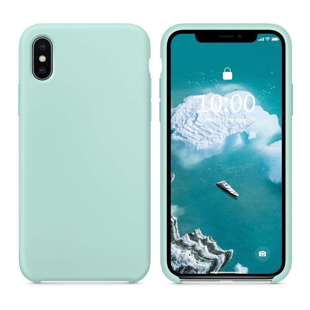 Maciņš Liquid Silicone 1.5mm Apple iPhone 13 piparmētru krāsa cena un informācija | Telefonu vāciņi, maciņi | 220.lv