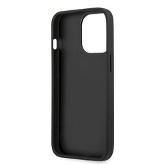 GUHCP13LPSASBBK Guess PU Leather Saffiano Case for iPhone 13 Pro Black cena un informācija | Telefonu vāciņi, maciņi | 220.lv