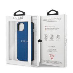 GUHCP13MPSASBBL Guess PU Leather Saffiano Case for iPhone 13 Blue cena un informācija | Telefonu vāciņi, maciņi | 220.lv
