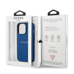 GUHCP13XPSASBBL Guess PU Leather Saffiano Case for iPhone 13 Pro Max Blue цена и информация | Чехлы для телефонов | 220.lv