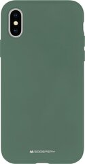 Чехол Mercury Silicone Case Apple iPhone 13 mini темно зеленый цена и информация | Чехлы для телефонов | 220.lv