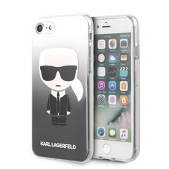 Чехол KLHCI8TRDFKBK Karl Lagerfeld Iconic Degrade Cover for iPhone 7/8/SE2020, черный цена и информация | Чехлы для телефонов | 220.lv