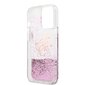 GUHCP13LLG4GPI Guess TPU Big 4G Liquid Glitter Pink Case for iPhone 13 Pro Transparent cena un informācija | Telefonu vāciņi, maciņi | 220.lv