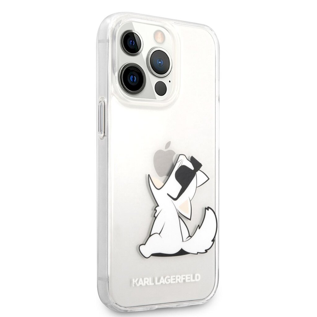 KLHCP13XCFNRC Karl Lagerfeld PC/TPU Choupette Eat Case for iPhone 13 Pro Max Transparent цена и информация | Telefonu vāciņi, maciņi | 220.lv