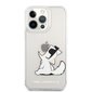 KLHCP13XCFNRC Karl Lagerfeld PC/TPU Choupette Eat Case for iPhone 13 Pro Max Transparent cena un informācija | Telefonu vāciņi, maciņi | 220.lv