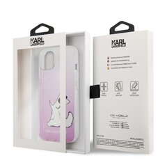 KLHCP13SCFNRCPI Karl Lagerfeld PC/TPU Choupette Eat Case for iPhone 13 mini Pink cena un informācija | Telefonu vāciņi, maciņi | 220.lv