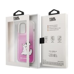 Чехол для телефона KLHCP13XCFNRCPI Karl Lagerfeld PC/TPU Choupette Eat Case for iPhone 13 Pro Max, розовый цена и информация | Чехлы для телефонов | 220.lv