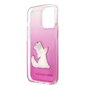 KLHCP13XCFNRCPI Karl Lagerfeld PC/TPU Choupette Eat Case for iPhone 13 Pro Max Pink cena un informācija | Telefonu vāciņi, maciņi | 220.lv