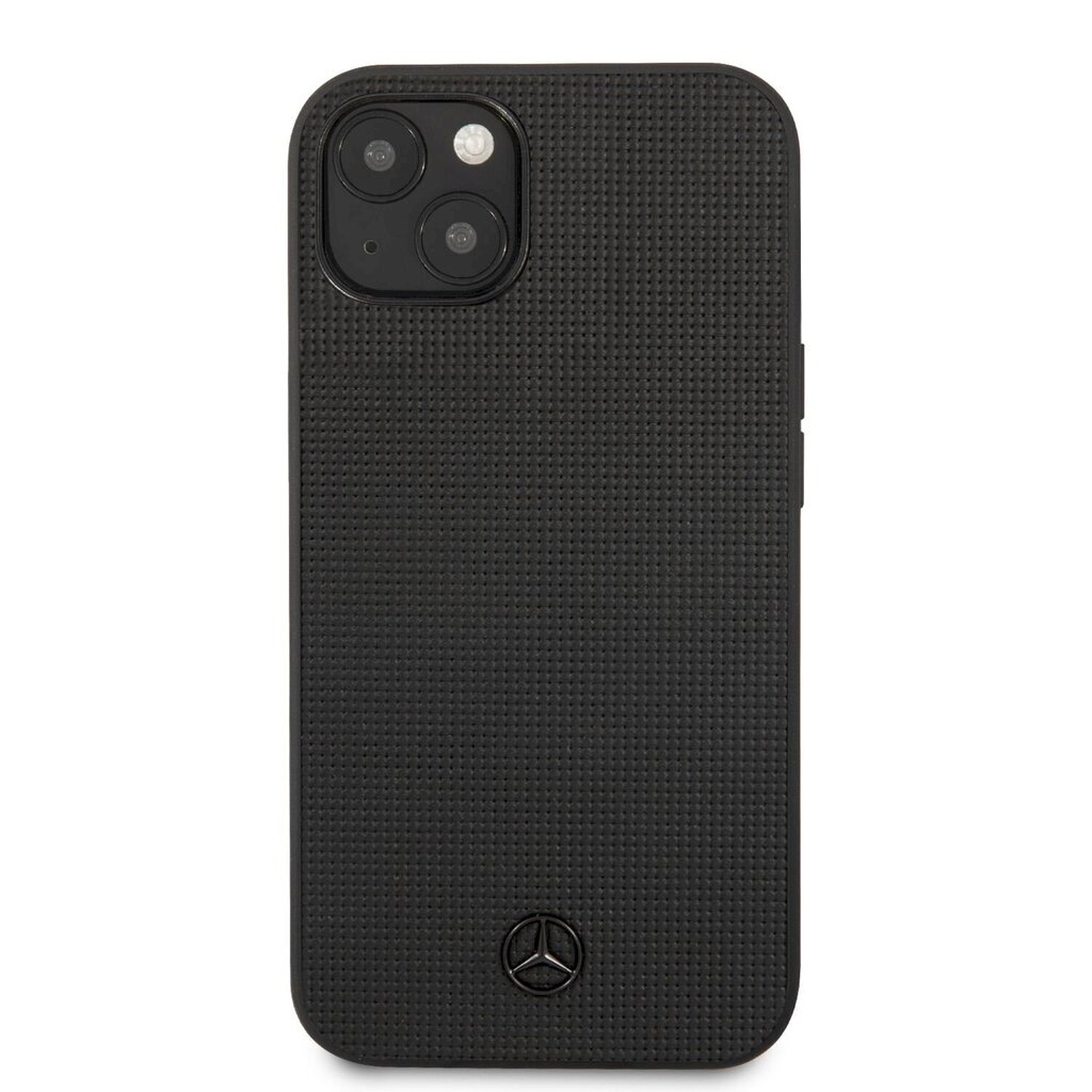 Чехол для телефона MEHCP13SMBLBK Mercedes Genuine Leather Meshed Hard Case  for iPhone 13 Mini Black цена | 220.lv