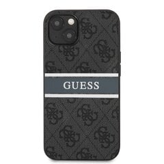 Чехол для телефона GUHCP13S4GDGR Guess PU 4G Printed Stripe Case for iPhone 13 Mini Grey цена и информация | Чехлы для телефонов | 220.lv