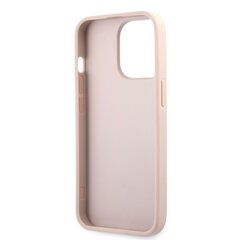 GUHCP13L4GDPI Guess PU 4G Printed Stripe Case for iPhone 13 Pro Pink cena un informācija | Telefonu vāciņi, maciņi | 220.lv