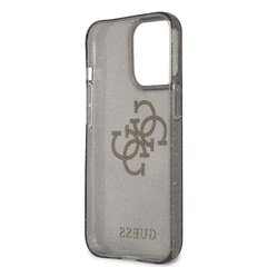 GUHCP13LPCUGL4GBK Guess TPU Big 4G Full Glitter Case for iPhone 13 Pro Black cena un informācija | Telefonu vāciņi, maciņi | 220.lv