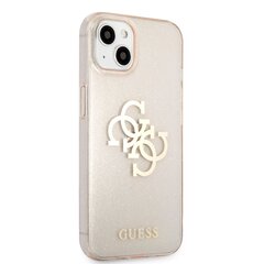 GUHCP13SPCUGL4GGO Guess TPU Big 4G Full Glitter Case for iPhone 13 Mini Gold цена и информация | Чехлы для телефонов | 220.lv