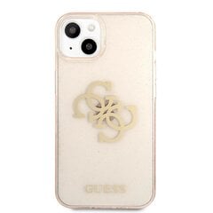 Чехол для телефона GUHCP13SPCUGL4GGO Guess TPU Big 4G Full Glitter Case for iPhone 13 Mini Gold цена и информация | Чехлы для телефонов | 220.lv