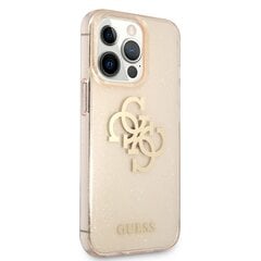 GUHCP13LPCUGL4GGO Guess TPU Big 4G Full Glitter Case for iPhone 13 Pro Gold cena un informācija | Telefonu vāciņi, maciņi | 220.lv