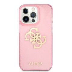 GUHCP13LPCUGL4GPI Guess TPU Big 4G Full Glitter Case for iPhone 13 Pro Pink cena un informācija | Telefonu vāciņi, maciņi | 220.lv