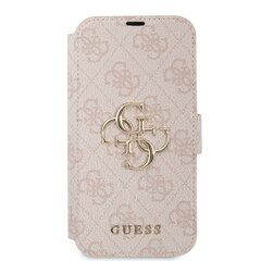 Чехол GUBKP13M4GMGPI Guess PU 4G Metal Logo Book Case for iPhone 13 Pink цена и информация | Чехлы для телефонов | 220.lv