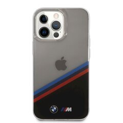 BMHCP13XMHLPK BMW M PC/TPU Tricolor Stripes Case for iPhone 13 Pro Max Transparent cena un informācija | Telefonu vāciņi, maciņi | 220.lv