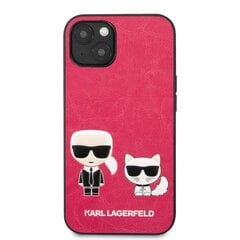 Чехол KLHCP13MPCUSKCP Karl Lagerfeld and Choupette PU Leather Case for iPhone 13 Fuchsia цена и информация | Чехлы для телефонов | 220.lv