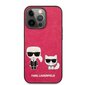 KLHCP13LPCUSKCP Karl Lagerfeld and Choupette PU Leather Case for iPhone 13 Pro Fuchsia cena un informācija | Telefonu vāciņi, maciņi | 220.lv