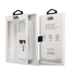 KLHCP13LKHTUGLS Karl Lagerfeld TPU Full Glitter Karl Head Case for iPhone 13 Pro Silver cena un informācija | Telefonu vāciņi, maciņi | 220.lv
