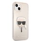 KLHCP13SKHTUGLGO Karl Lagerfeld TPU Full Glitter Karl Head Case for iPhone 13 mini Gold цена и информация | Telefonu vāciņi, maciņi | 220.lv