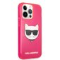 KLHCP13LCHTRP Karl Lagerfeld TPU Choupette Head Case for iPhone 13 Pro Fluo Pink cena un informācija | Telefonu vāciņi, maciņi | 220.lv