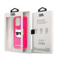 KLHCP13LCHTRP Karl Lagerfeld TPU Choupette Head Case for iPhone 13 Pro Fluo Pink cena un informācija | Telefonu vāciņi, maciņi | 220.lv