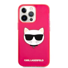 KLHCP13LCHTRP Karl Lagerfeld TPU Choupette Head Case for iPhone 13 Pro Fluo Pink цена и информация | Чехлы для телефонов | 220.lv