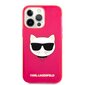 KLHCP13LCHTRP Karl Lagerfeld TPU Choupette Head Case for iPhone 13 Pro Fluo Pink cena un informācija | Telefonu vāciņi, maciņi | 220.lv