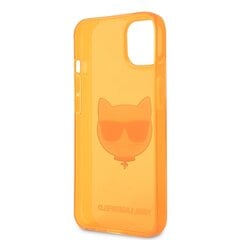 Чехол KLHCP13SCHTRO Karl Lagerfeld TPU Choupette Head Case for iPhone 13 mini Fluo Orange цена и информация | Чехлы для телефонов | 220.lv