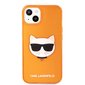 KLHCP13MCHTRO Karl Lagerfeld TPU Choupette Head Case for iPhone 13 Fluo Orange cena un informācija | Telefonu vāciņi, maciņi | 220.lv