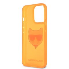 Чехол KLHCP13LCHTRO Karl Lagerfeld TPU Choupette Head Case for iPhone 13 Pro Fluo Orange цена и информация | Чехлы для телефонов | 220.lv