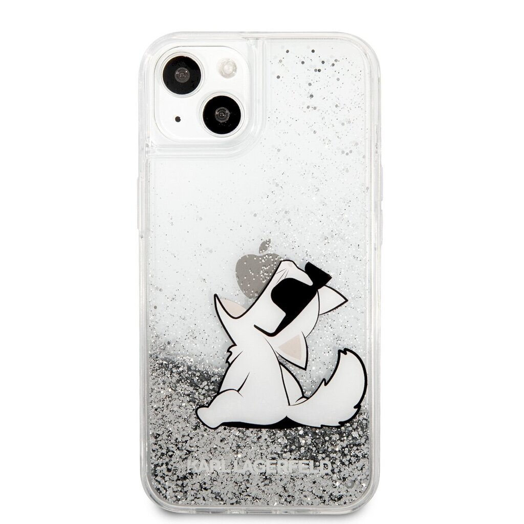 Чехол KLHCP13SGCFS Karl Lagerfeld Liquid Glitter Choupette Eat Case for  iPhone 13 mini Silver, Apple iPhone 13 mini, Серебряный цена | 220.lv