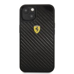 FEHCP13SFCABK Ferrari Real Carbon Hard Case for iPhone 13 Mini Black цена и информация | Чехлы для телефонов | 220.lv